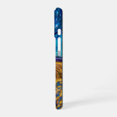 Coque iPhone 16 Tempête sur les champs de blé (Côté gauche)