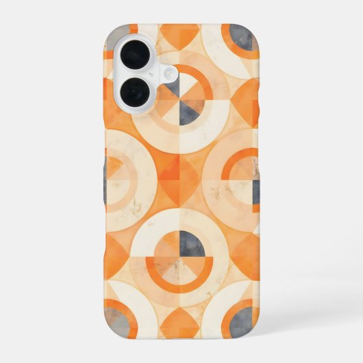 Coque iPhone 16 Terra Géométrique Décolorée (Verso)