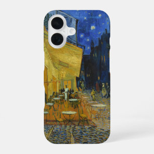 Coque iPhone 16 Terrasse de café la nuit Vincent van Gogh