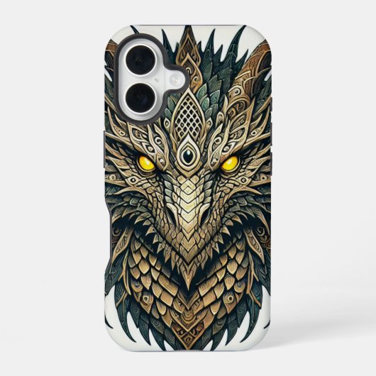 Coque iPhone 16 Tête de dragon (Verso)