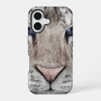 Tête de Tigre Blanc Esthétique Faunique