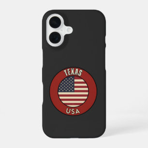 Coque iPhone 16 Texas États-Unis d'Amérique