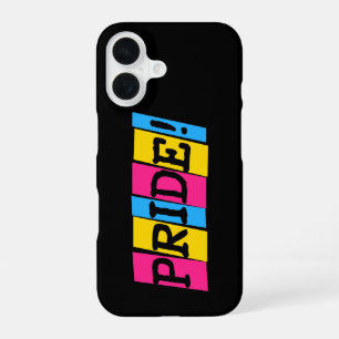 Coque iPhone 16 Texte de fierté pansexuelle