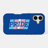 Coque iPhone 16 Texte de la Fierté transgenre (Verso Horizontal)