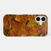 Coque iPhone 16 Texture Abstrait Incandescent (Verso Horizontal)