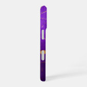 Coque iPhone 16 Texture criquée violette (Côté droit)