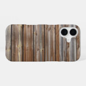 Coque iPhone 16 Texture de Bois Cool Unique (Verso Horizontal)