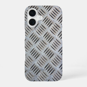 Coque iPhone 16 Texture de plaque métallique