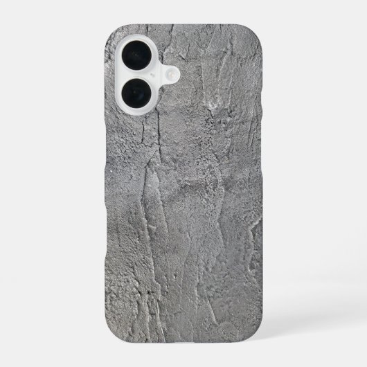 Coque iPhone 16 Texture de roche d'ardoise grise (Verso)
