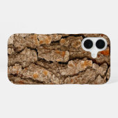 Coque iPhone 16 Texture d'écorce de pin (Verso Horizontal)