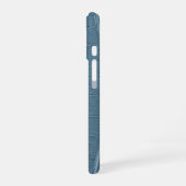 Coque iPhone 16 Texture en cuir de taupe moderne croc (Côté gauche)