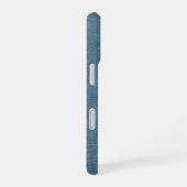 Coque iPhone 16 Texture en cuir de taupe moderne croc (Côté droit)