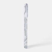 Coque iPhone 16 Texture Marbre blanc (Côté droit)