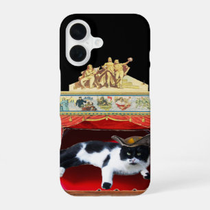 COQUE iPhone 16 THÉÂTRE DE MASCARADE DU MARDI GRAS CHAT
