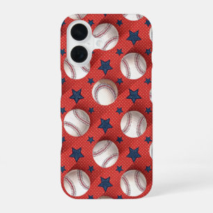 Coque iPhone 16 Thème de baseball