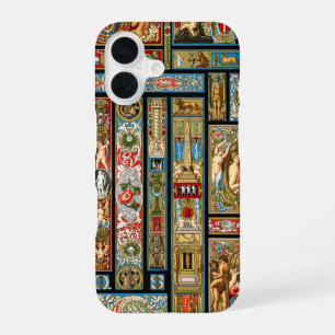 Coque iPhone 16 Thèmes Renaissance Textiles et tissus