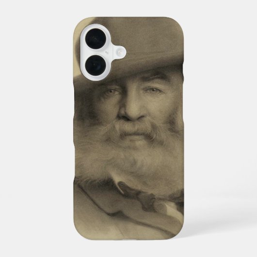 Coque iPhone 16 Thomas Dewing portrait de Walt Whitman (Verso)