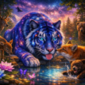 Coque iPhone 16 Tigre céleste du cosmos