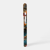 Coque iPhone 16 Tigre sous couverture de fleurs (Côté gauche)