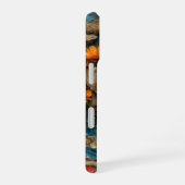 Coque iPhone 16 Tigre sous couverture de fleurs (Côté droit)