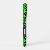 Coque iPhone 16 Tigre vert rose (Côté droit)
