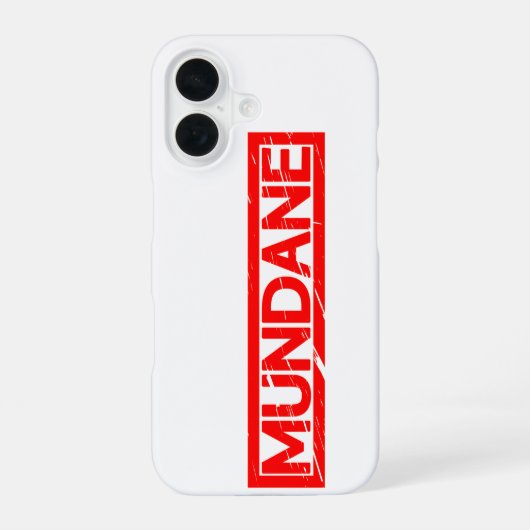 Coque iPhone 16 Timbre banal (Verso)