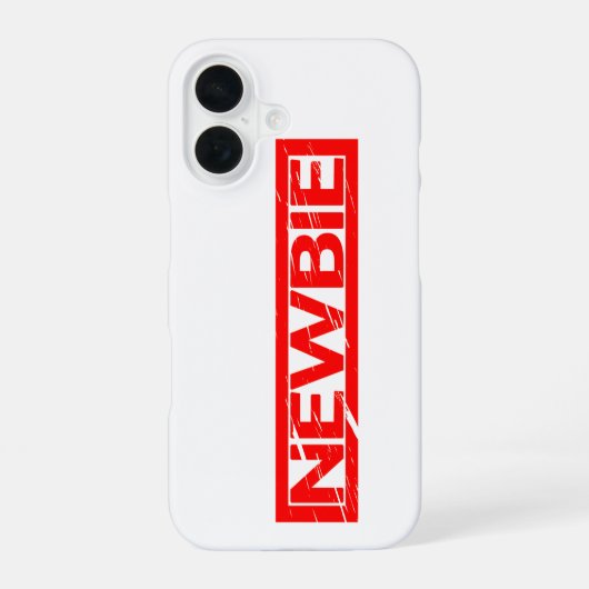 Coque iPhone 16 Timbre de débutant (Verso)