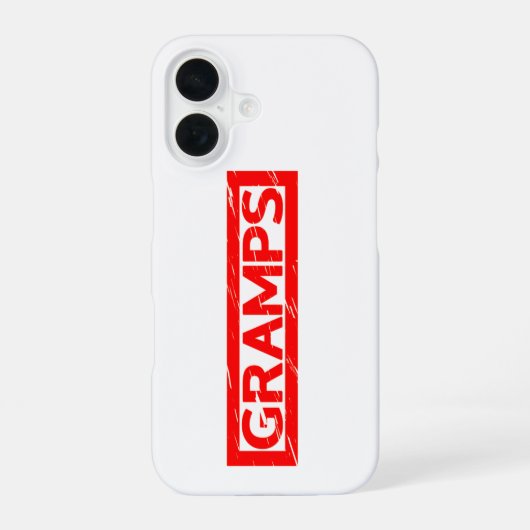 Coque iPhone 16 Timbre de Gramps (Verso)