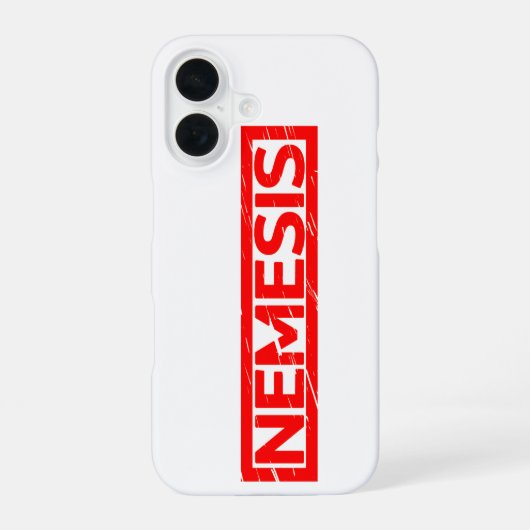 Coque iPhone 16 Timbre de Némésis (Verso)