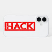 Coque iPhone 16 Timbre de piratage (Verso Horizontal)