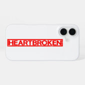 Coque iPhone 16 Timbre dévasté (Verso Horizontal)