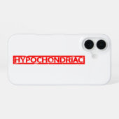 Coque iPhone 16 Timbre d'hypocondriaque (Verso Horizontal)