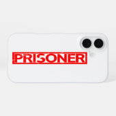 Coque iPhone 16 Timbre du prisonnier (Verso Horizontal)