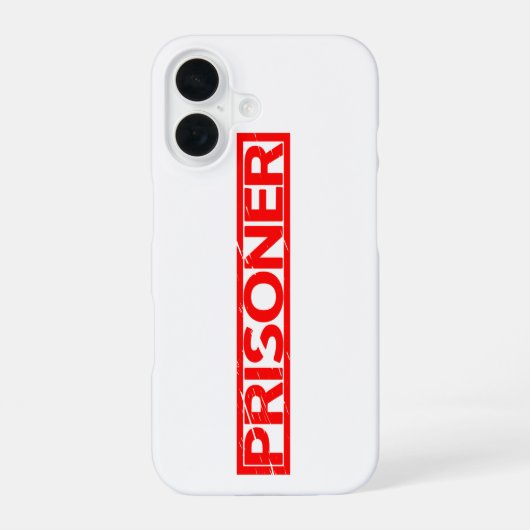 Coque iPhone 16 Timbre du prisonnier (Verso)