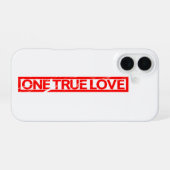 Coque iPhone 16 Timbre d'un seul véritable amour (Verso Horizontal)
