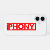 Coque iPhone 16 Timbre Faux (Verso Horizontal)