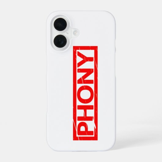 Coque iPhone 16 Timbre Faux (Verso)