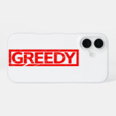 Coque iPhone 16 Timbre gourmand (Verso Horizontal)