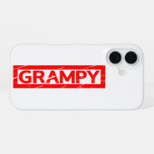 Coque iPhone 16 Timbre Grampy (Verso Horizontal)