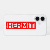 Coque iPhone 16 Timbre Hermit (Verso Horizontal)