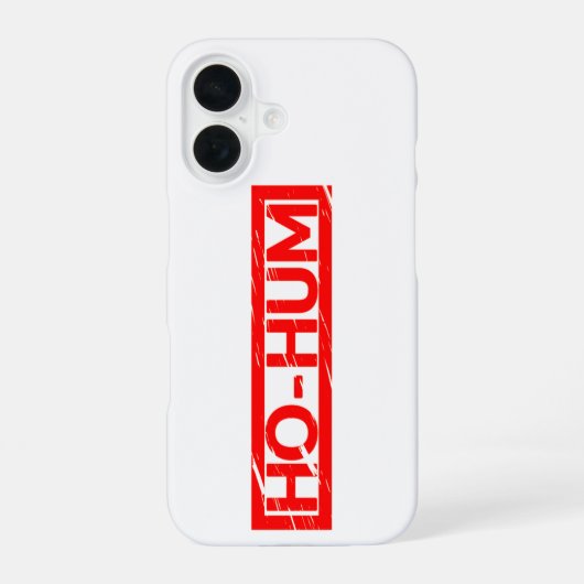 Coque iPhone 16 Timbre Ho-hum (Verso)