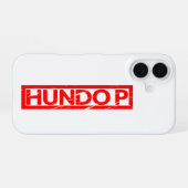 Coque iPhone 16 Timbre Hundo P (Verso Horizontal)
