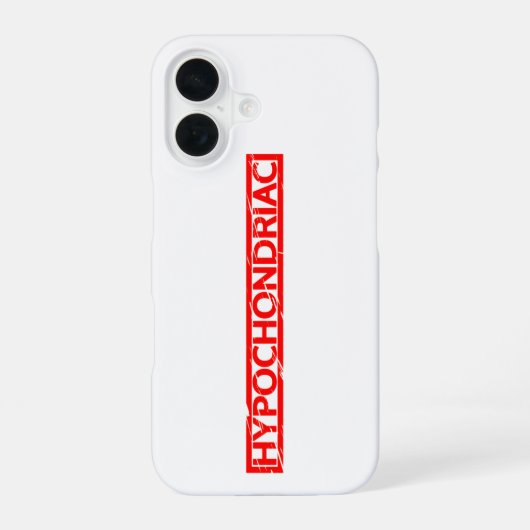 Coque iPhone 16 Timbre Hypochondriaque (Verso)