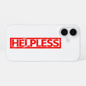 Coque iPhone 16 Timbre impuissant (Verso Horizontal)