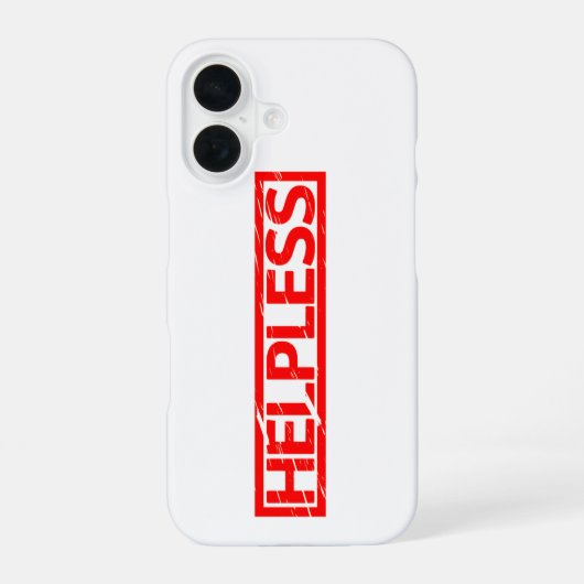 Coque iPhone 16 Timbre impuissant (Verso)