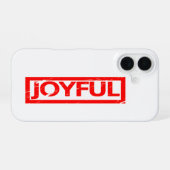 Coque iPhone 16 Timbre joyeux (Verso Horizontal)