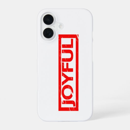 Coque iPhone 16 Timbre joyeux (Verso)