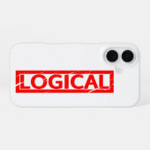 Coque iPhone 16 Timbre logique (Verso Horizontal)