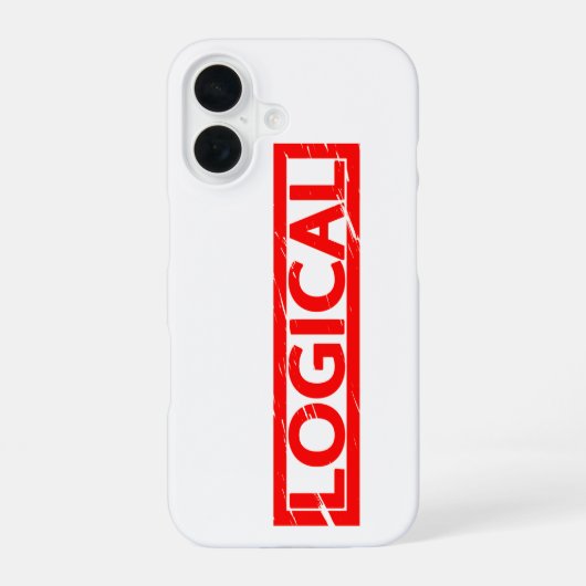 Coque iPhone 16 Timbre logique (Verso)