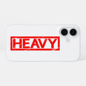 Coque iPhone 16 Timbre lourd (Verso Horizontal)